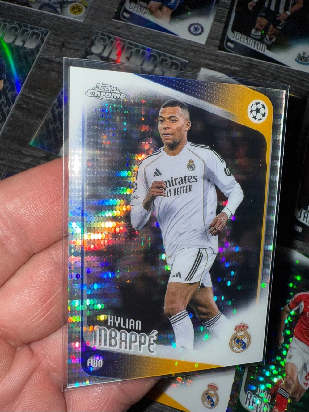 Kylian mbappe soccer erling haaland Topps chrome refractor 50c lot - Picture 2 of 10